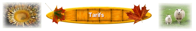 Tarifs